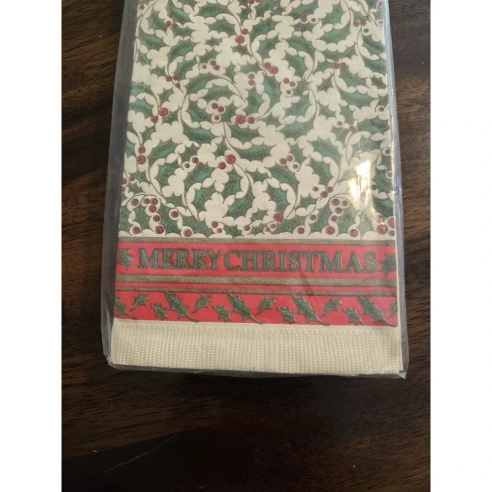 Vintage Bundle Of Party House Christmas Paper Towel/Napkins. Lot Of 4. SEALED